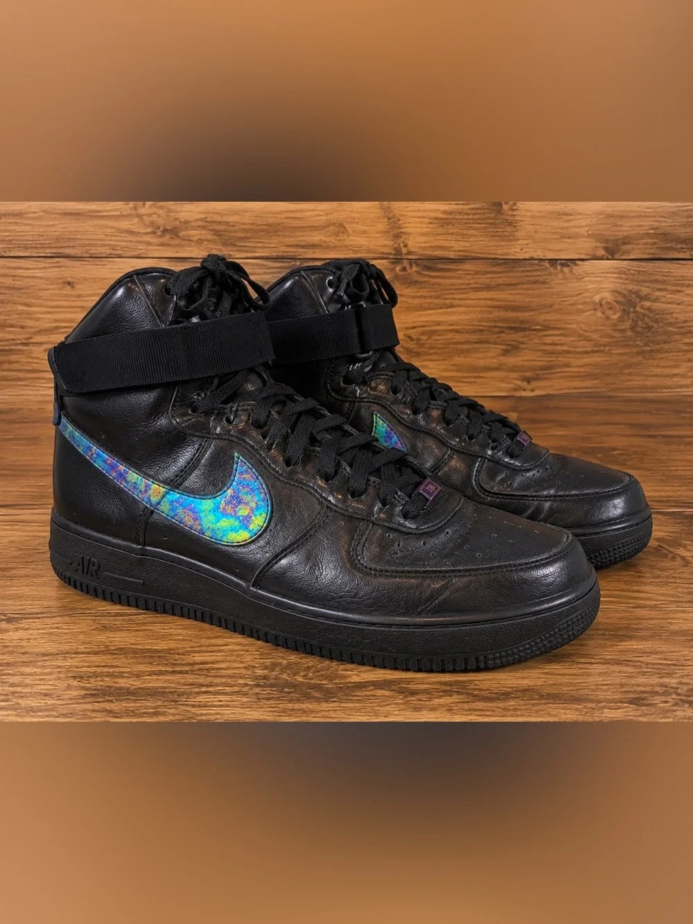 Nike Air Force 1 High ‘07 LV8 Black Iridescent Oil Slick Men’s 12 . 806403-002